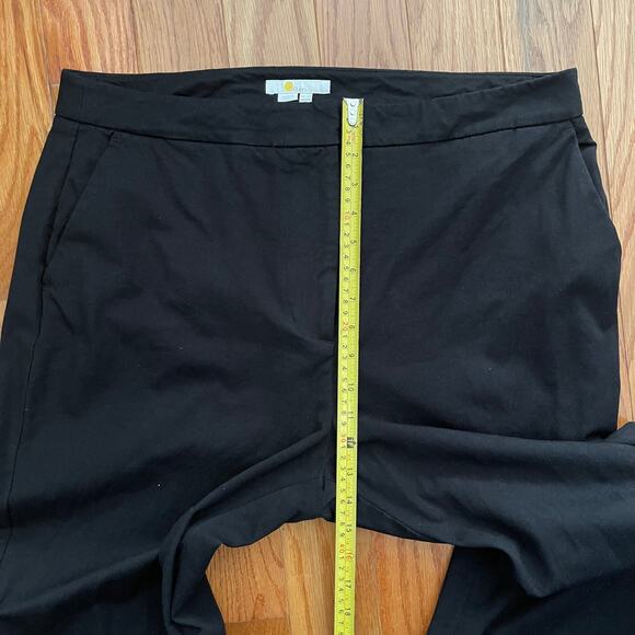 Boden Womens 14R Black Flare Leg Trousers Wide Leg Pants Retro Style - FLAWED - Picture 9 of 11